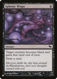 Aphotic Wisps - The List Reprints - Magic: The Gathering card