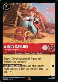 Wendy Darling - Courageous Captain - Azurite Sea - Disney Lorcana card