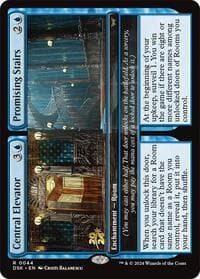 Central Elevator // Promising Stairs - Prerelease Cards - Magic: The Gathering card