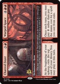 Charred Foyer // Warped Space - Prerelease Cards - Magic: The Gathering card