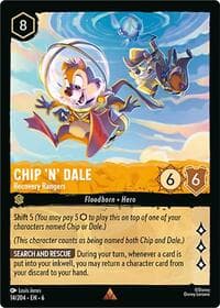 Chip 'n' Dale - Recovery Rangers - Azurite Sea - Disney Lorcana card