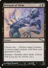 Betrayal of Flesh - The List Reprints - Magic: The Gathering card