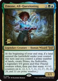 Zimone, All-Questioning - Prerelease Cards - Magic: The Gathering card