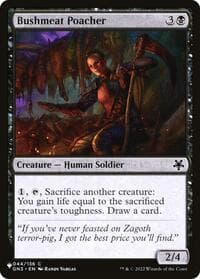Bushmeat Poacher - The List Reprints - Magic: The Gathering card