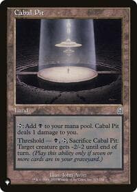 Cabal Pit - The List Reprints - Magic: The Gathering card