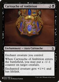 Cartouche of Ambition - The List Reprints - Magic: The Gathering card