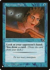 Sorcerous Sight - The List Reprints - Magic: The Gathering card
