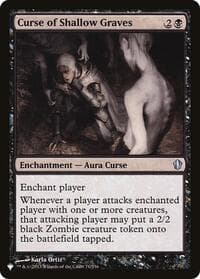 Curse of Shallow Graves - The List Reprints - Magic: The Gathering card