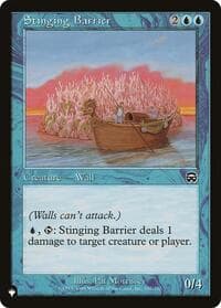 Stinging Barrier - The List Reprints - Magic: The Gathering card