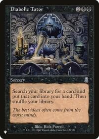 Diabolic Tutor - The List Reprints - Magic: The Gathering card