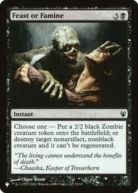 Feast or Famine - The List Reprints - Magic: The Gathering card
