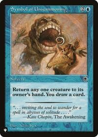 Symbol of Unsummoning - The List Reprints - Magic: The Gathering card