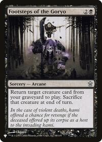 Footsteps of the Goryo - The List Reprints - Magic: The Gathering card