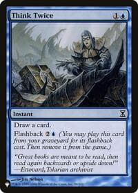 Think Twice - The List Reprints - Magic: The Gathering card