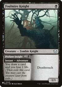 Foulmire Knight (MOC) - The List Reprints - Magic: The Gathering card