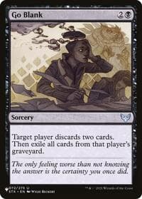 Go Blank - The List Reprints - Magic: The Gathering card