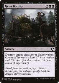 Grim Bounty - The List Reprints - Magic: The Gathering card