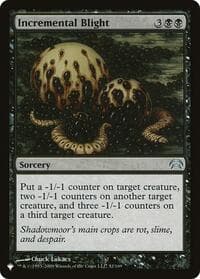 Incremental Blight - The List Reprints - Magic: The Gathering card