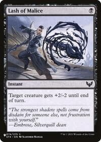 Lash of Malice - The List Reprints - Magic: The Gathering card