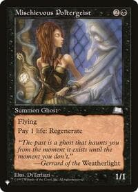 Mischievous Poltergeist - The List Reprints - Magic: The Gathering card