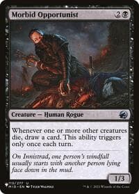 Morbid Opportunist - The List Reprints - Magic: The Gathering card