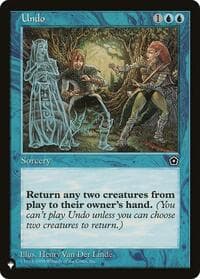 Undo - The List Reprints - Magic: The Gathering card
