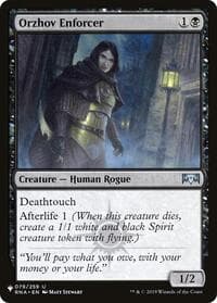 Orzhov Enforcer - The List Reprints - Magic: The Gathering card