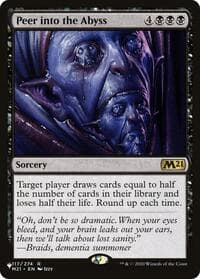 Peer into the Abyss - The List Reprints - Magic: The Gathering card