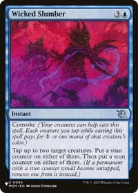 Wicked Slumber - The List Reprints - Magic: The Gathering card