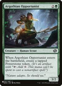 Argothian Opportunist - The List Reprints - Magic: The Gathering card