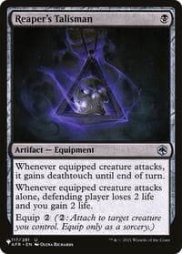 Reaper's Talisman - The List Reprints - Magic: The Gathering card