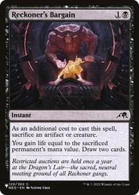 Reckoner's Bargain - The List Reprints - Magic: The Gathering card