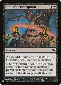 Rite of Consumption - The List Reprints - Magic: The Gathering card