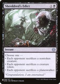 Sheoldred's Edict - The List Reprints - Magic: The Gathering card