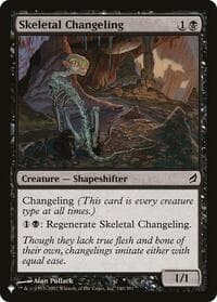 Skeletal Changeling - The List Reprints - Magic: The Gathering card