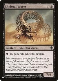 Skeletal Wurm - The List Reprints - Magic: The Gathering card