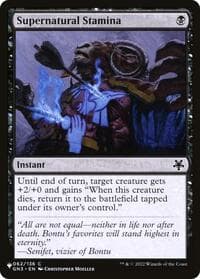 Supernatural Stamina - The List Reprints - Magic: The Gathering card