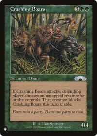 Crashing Boars - The List Reprints - Magic: The Gathering card