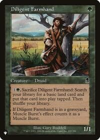 Diligent Farmhand - The List Reprints - Magic: The Gathering card