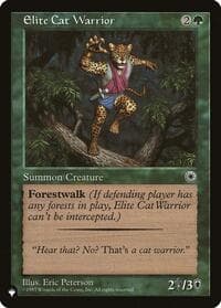 Elite Cat Warrior (Flavor Text) - The List Reprints - Magic: The Gathering card