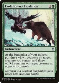 Evolutionary Escalation - The List Reprints - Magic: The Gathering card