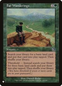 Far Wanderings - The List Reprints - Magic: The Gathering card