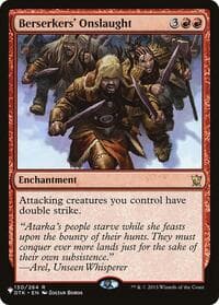 Berserkers' Onslaught - The List Reprints - Magic: The Gathering card