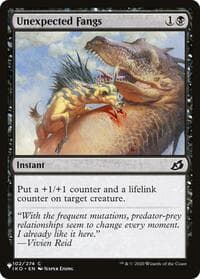 Unexpected Fangs - The List Reprints - Magic: The Gathering card