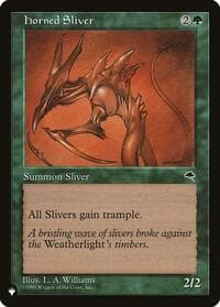 Horned Sliver - The List Reprints - Magic: The Gathering card