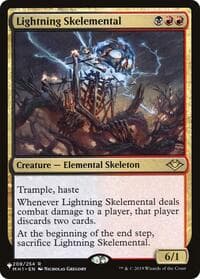 Lightning Skelemental - The List Reprints - Magic: The Gathering card