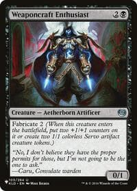Weaponcraft Enthusiast - The List Reprints - Magic: The Gathering card