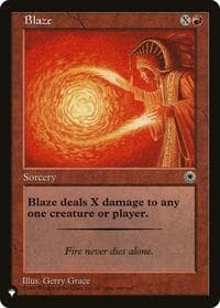 Blaze - The List Reprints - Magic: The Gathering card