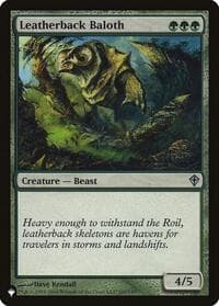 Leatherback Baloth - The List Reprints - Magic: The Gathering card