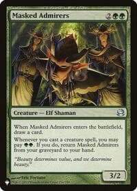 Masked Admirers - The List Reprints - Magic: The Gathering card